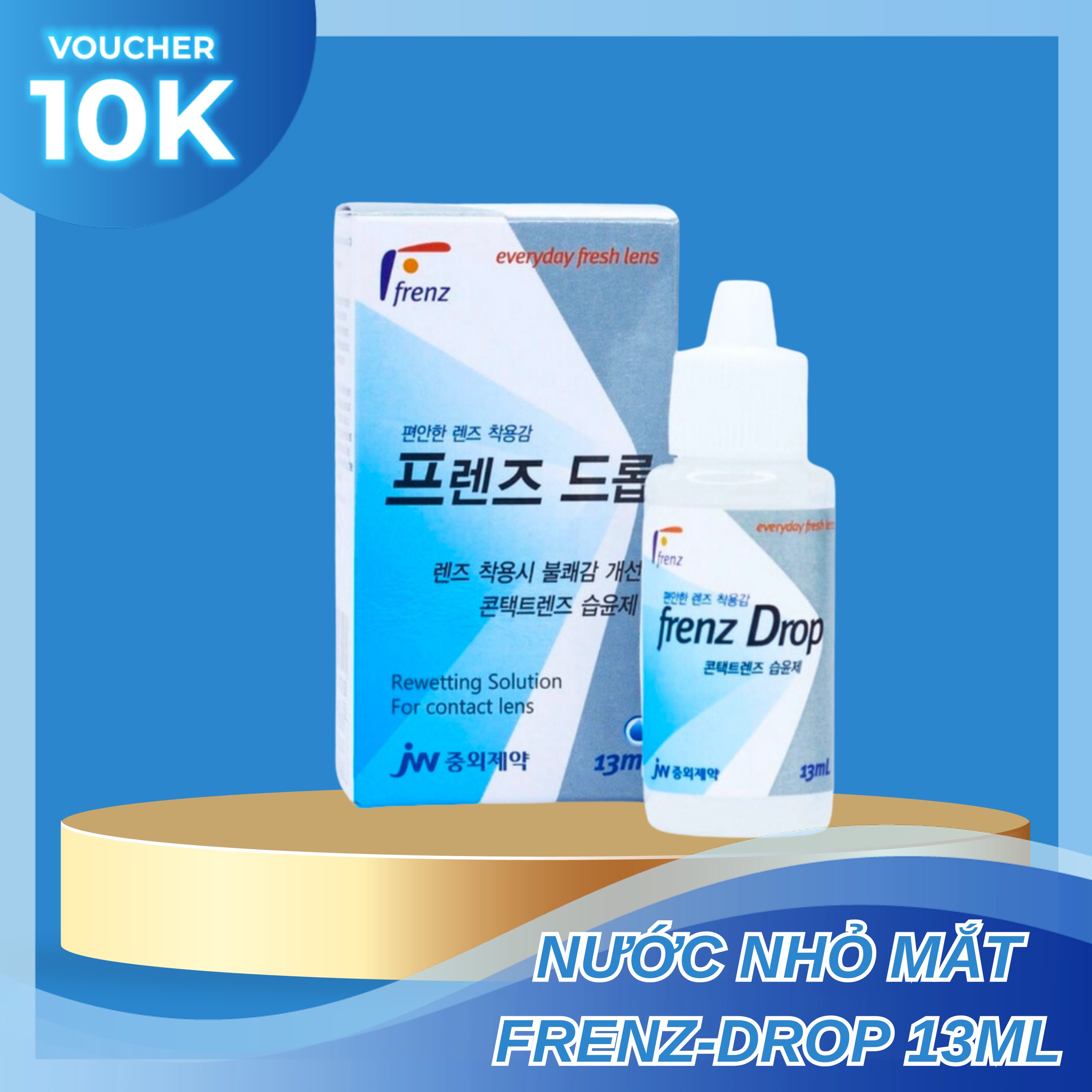 Nước nhỏ mắt Frenz Drop 13ml dùng cho lens , nước mắt nhân tạo - Lens Optic