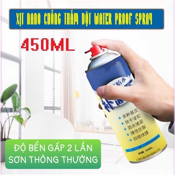 BÌNH XỊT CHỐNG THẤM CHỐNG DỘT ĐA NĂNG BẢO VỆ NHÀ BẠN KHỎI NGẤM NƯỚC - CHAI XỊT NANO CHỐNG THẤM NƯỚC CHỐNG BÁM BẨN CHO TƯỜNG NHÀ , MÁI TÔN ỐNG NƯỚC BỂ NƯỚC ...