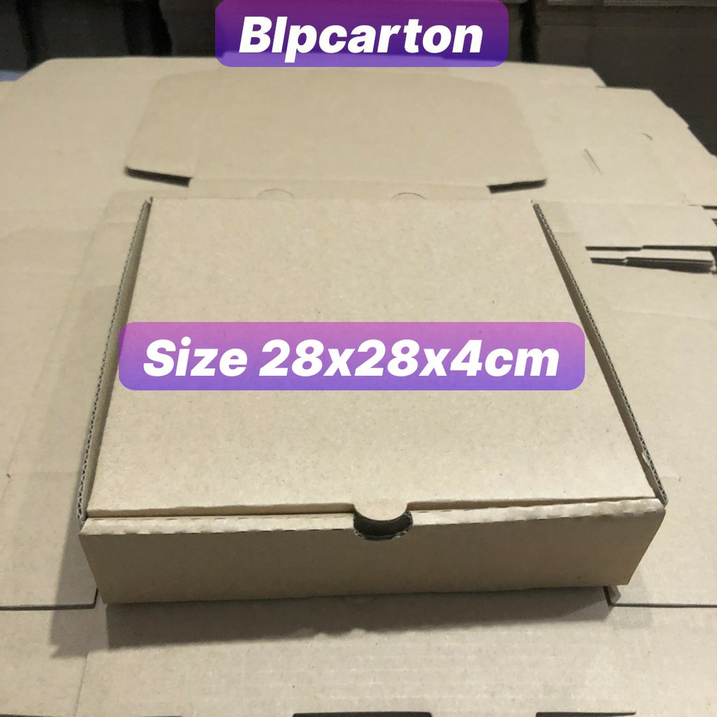 [Mã 151LSSALE giảm 10k đơn 50k] HỘP ĐỰNG BÁNH PIZZA SIZE 28X28X4CM BỘ 10 HỘP CARTON