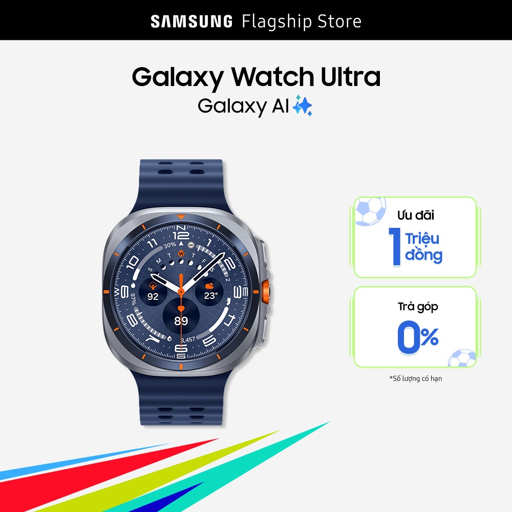 Đồng hồ thông minh Samsung Galaxy Watch Ultra, Galaxy AI, thiết kế từ Titan, 47mm, LTE