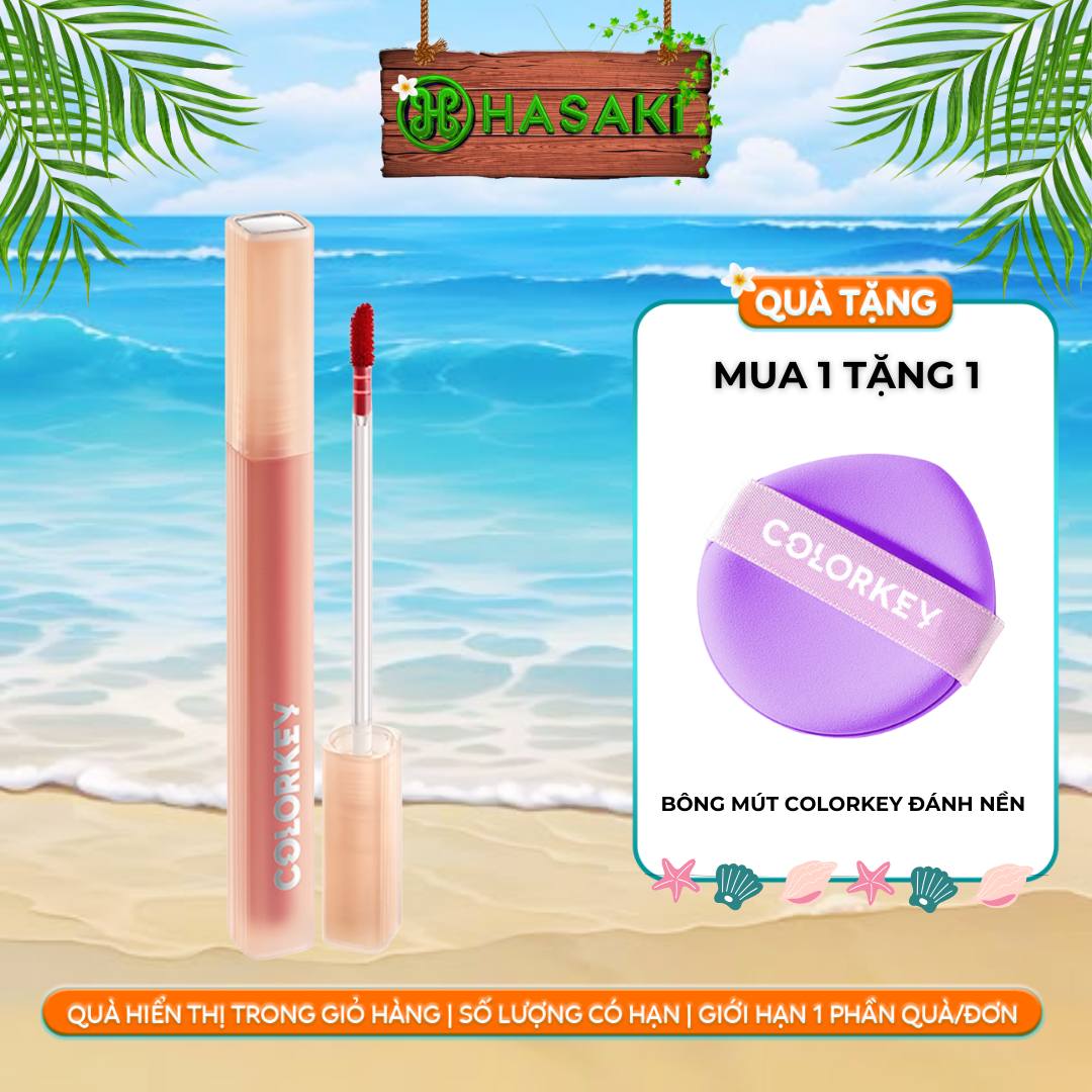 [MUA LÀ CÓ QUÀ] Son Kem Lì Colorkey 1.8g Soft Matte Water Tint Hasaki Sản Phẩm Chính Hãng