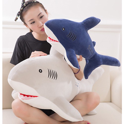 Gấu bông cá mập vải 4 chiều size 50cm