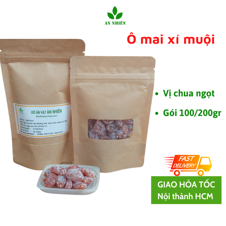 Ô mai xí muội đào chua ngọt 200gr