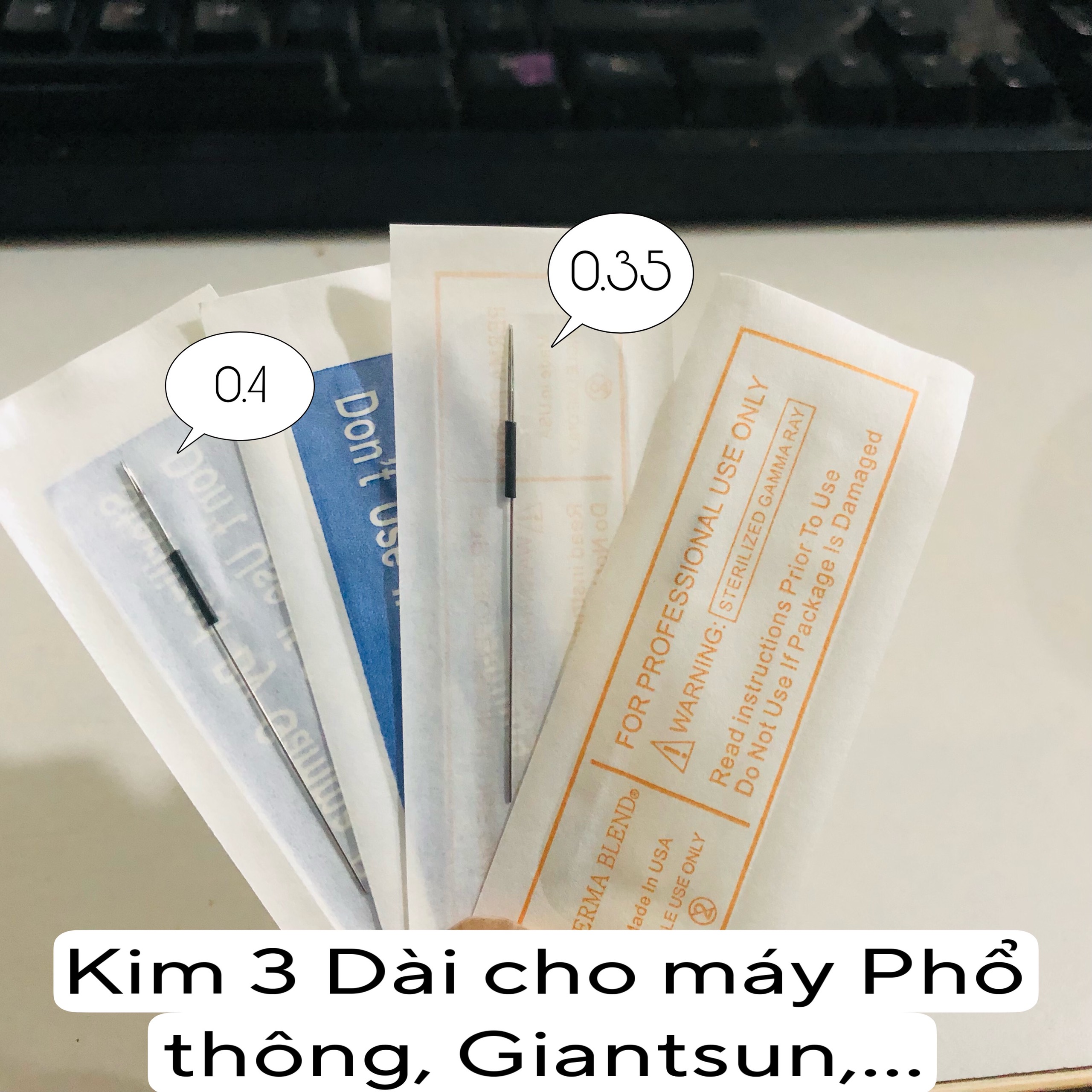 Kim 3 dài dùng cho máy phổ thông idm, máy rồng, máy zenka, giantsun.