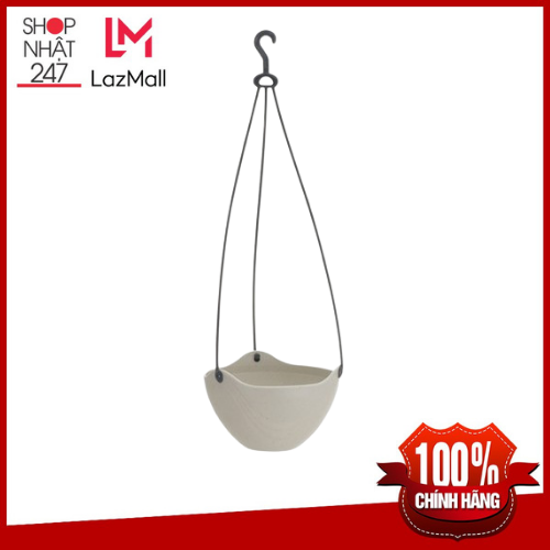 Chậu hoa màu trắng có dây treo 20cm Kokubo nội địa Nhật Bản