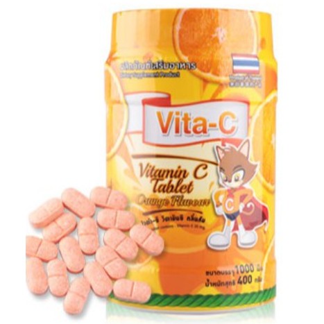 Kẹo Vitamin C Talet Thái Lan 1000 viên - Tăng Sức Đề Kháng Cho Trẻ Và Người Lớn