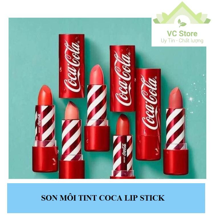Son môi tint coca lip stick - tone đỏ