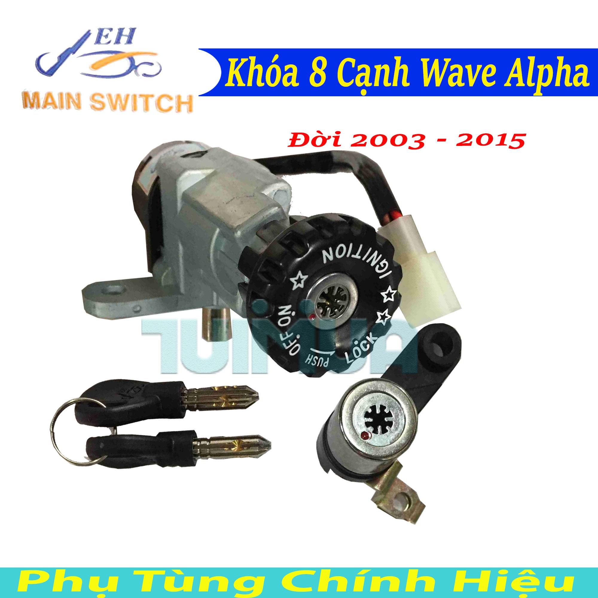 Khóa chống trộm 8 cạnh xe honda wave alpha