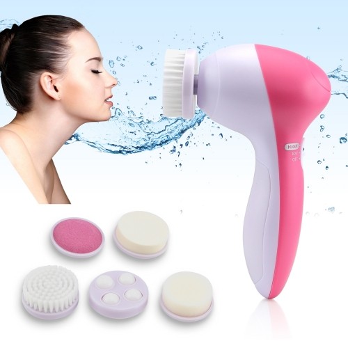 Máy rửa mặt và massage USA Beauty Care Massager 5 in 1 Làm trắng da, mờ vết nám, giữ ẩm, phân hủy các chất độc tố đen một cách nhanh chóng, cho làn da trắng sáng, mịn màng