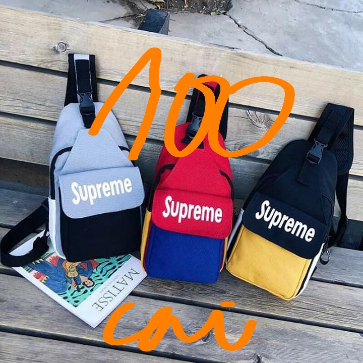 Túi đeo chéo bao tử Supreme có nắp