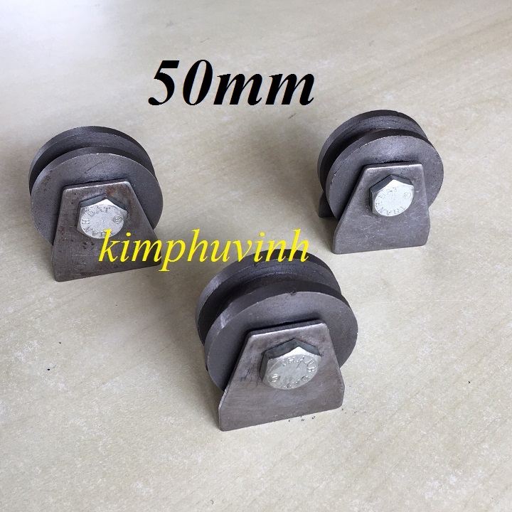 01 cái - 50mm bánh xe rãnh u - bánh xe cửa lùa ray u
