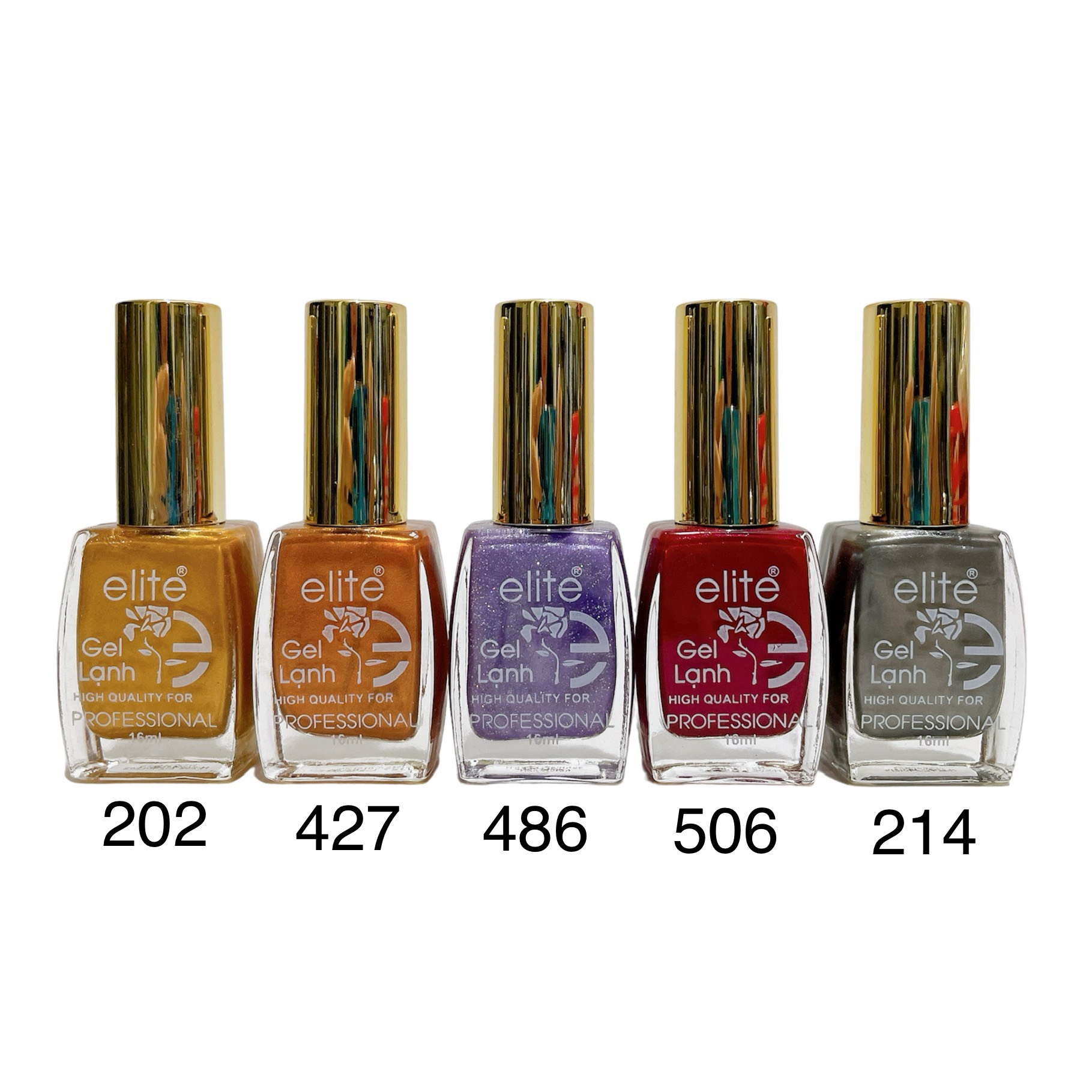 Sơn móng tay gel lạnh rose - không hơ máy - sơn nhũ - 17ml