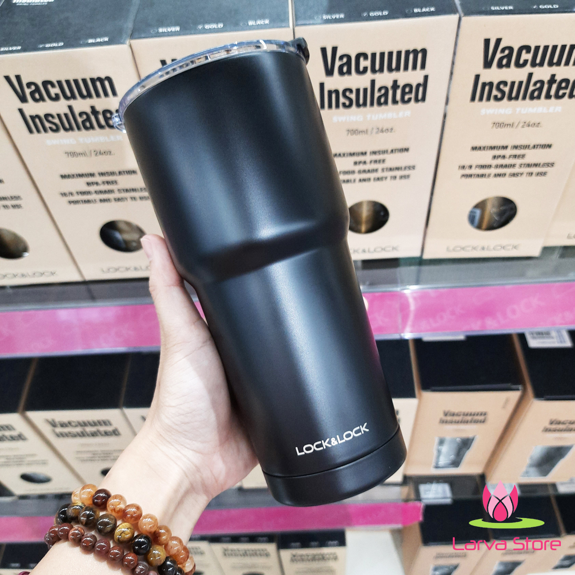 Ly giữ nhiệt lock&lock swing tumbler lhc4137 700ml màu đen