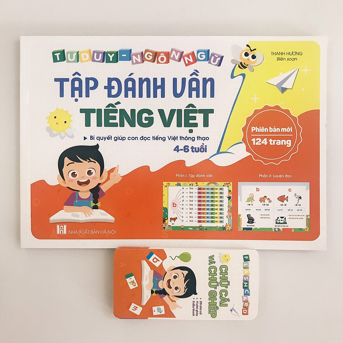 Sách - tập đánh vần tiếng việt tặng kèm thẻ ghép vần
