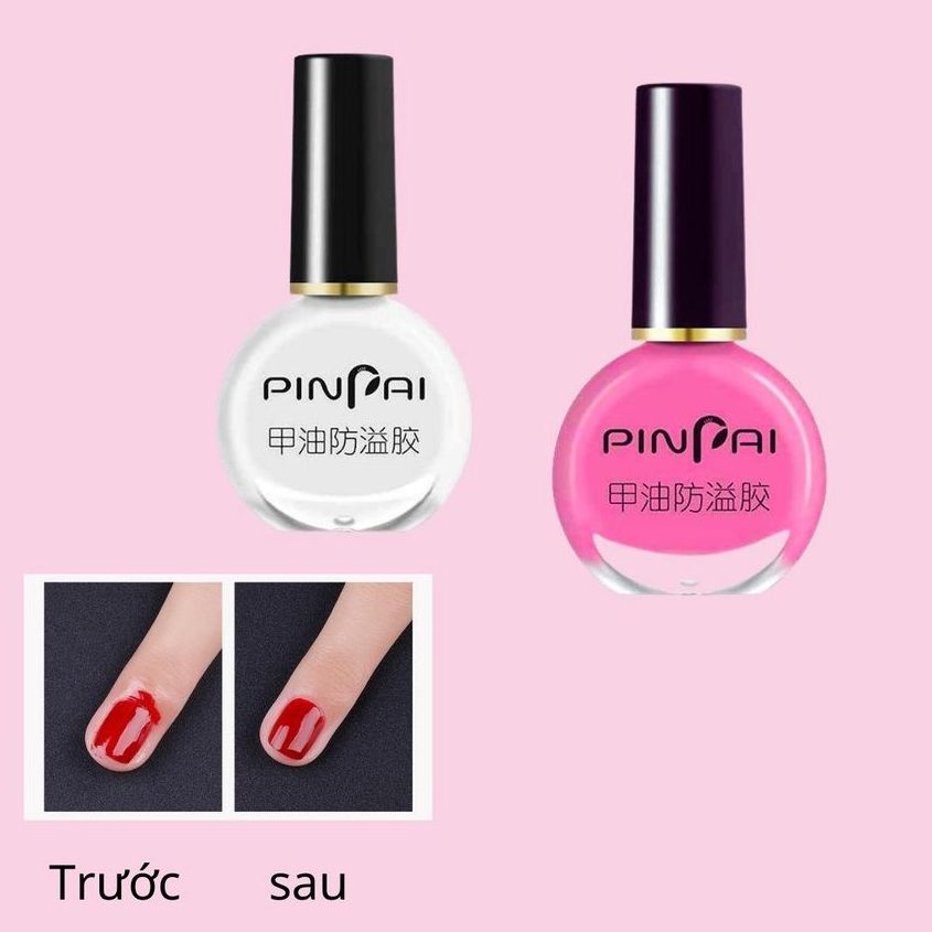 Sơn chống, lột lem viền móng PINPAI hỗ trợ sơn móng tay làm đẹp nail Shop Hnnail