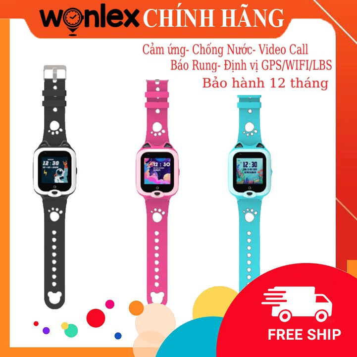 ⚡đồng hồ định vị wonlex kt22 rung video call chống nước - chính hãng