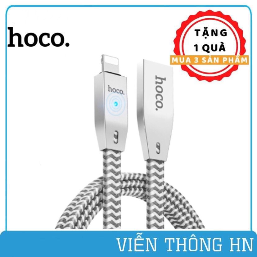 Dây sạc nhanh lightning hoco u11 cho - cáp sạc tự ngắt bọc dù cho iphione ipad ...