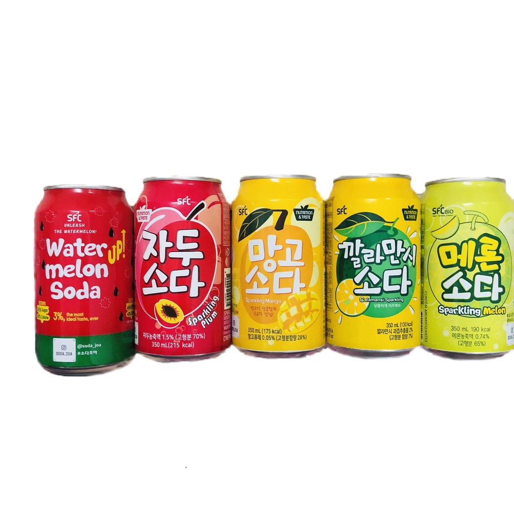 1 Lon Nước Soda SFC Hàn Quốc Lon 350ml