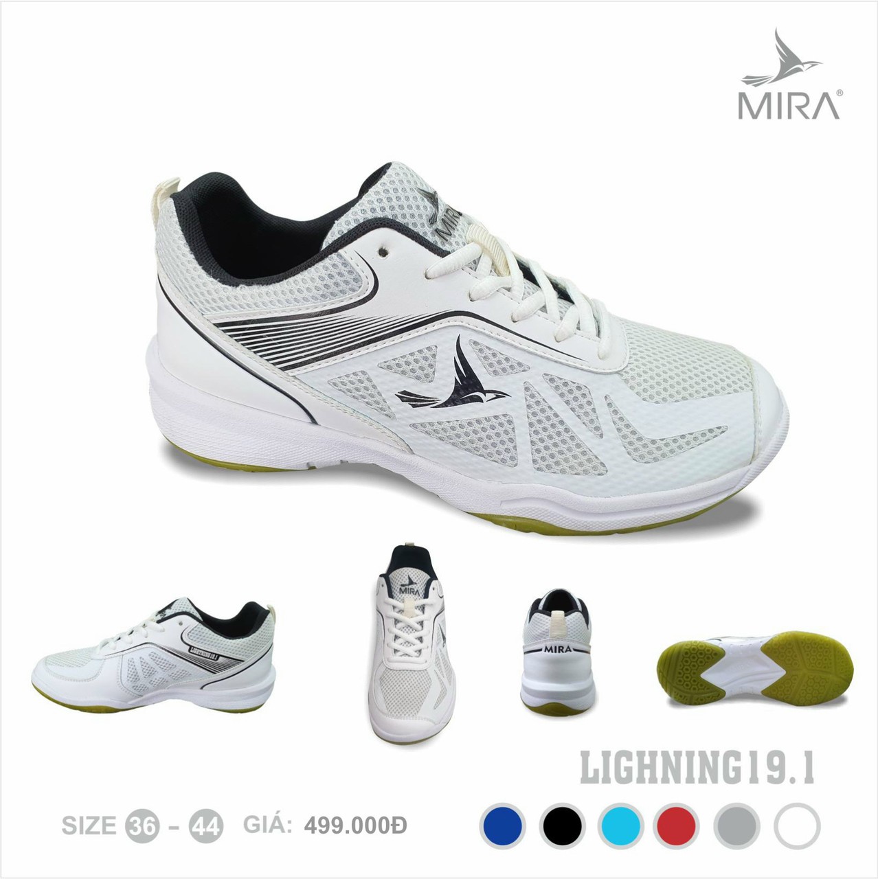 Mira lightning 19.1 premium genuine badminton shoes
