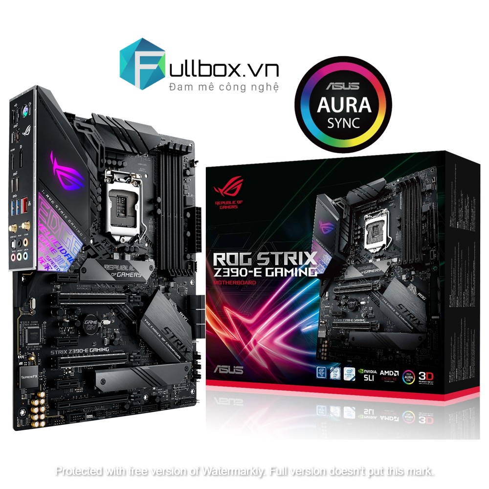 [Trả góp 0%]BO MẠCH CHỦ MAINBOARD ASUS ROG STRIX Z390-E GAMING