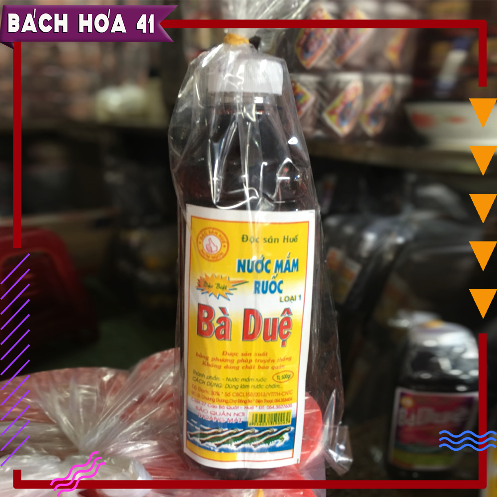 Nước mắm Ruốc Bà Duệ ngon hảo hạng (loại 1) 500ml - Đặc sản Huế