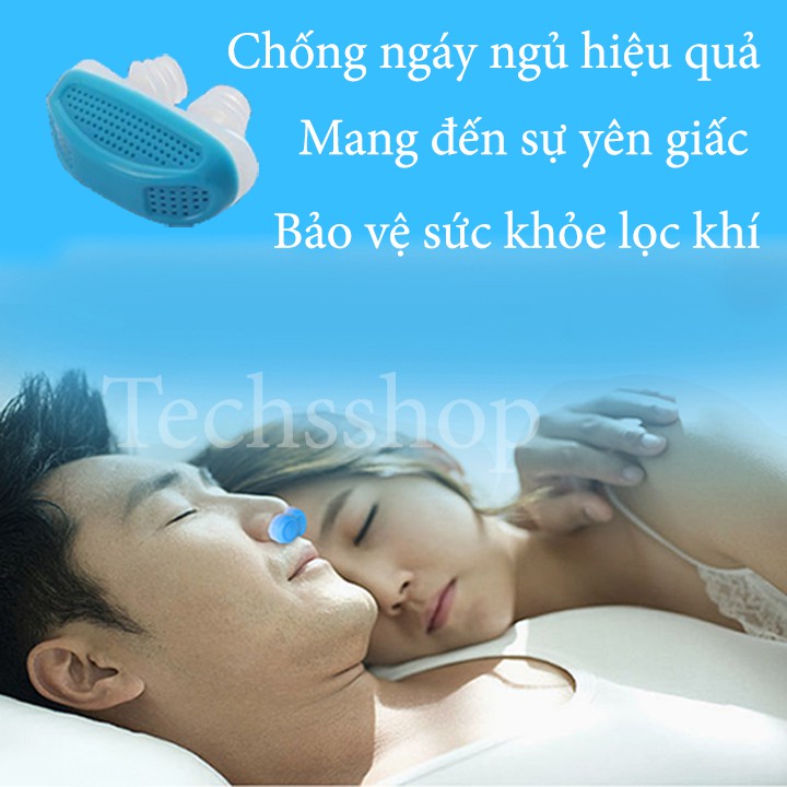 Dụng cụ chống ngáy ngủ cao cấp 2 trong 1 Anti Snore - Thiết bị chống ngáy ngủ