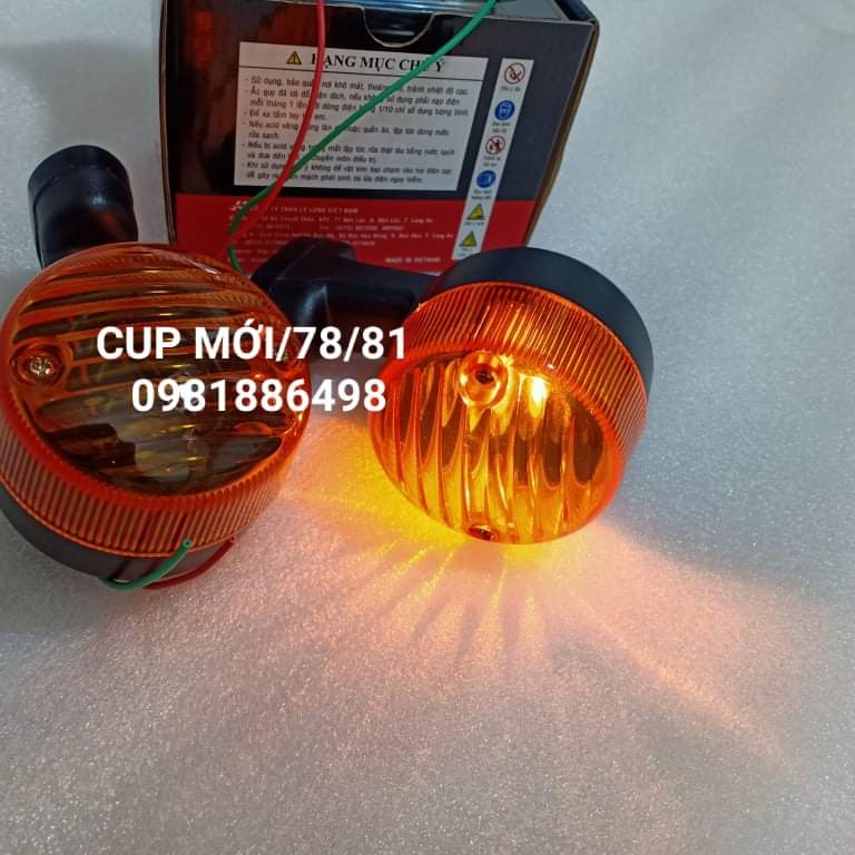 Cặp đèn xi nhan sau tay đen xe CUB đời mới, CUB 78, 81.