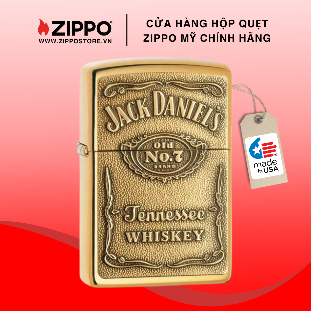 Hộp quẹt zippo jack daniel® 254bjd.428