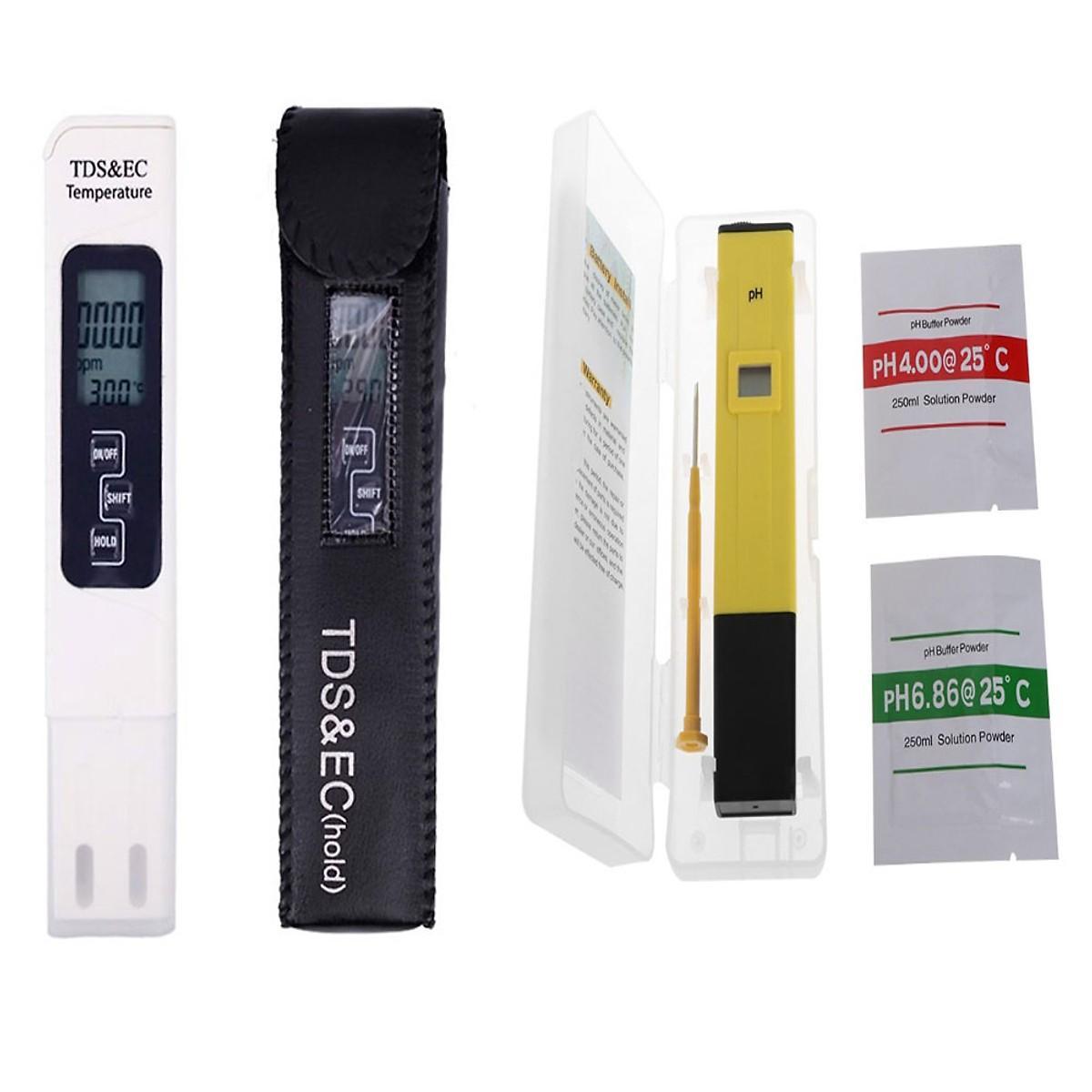 Combo bút thử nước tds&ec và bút đo độ ph