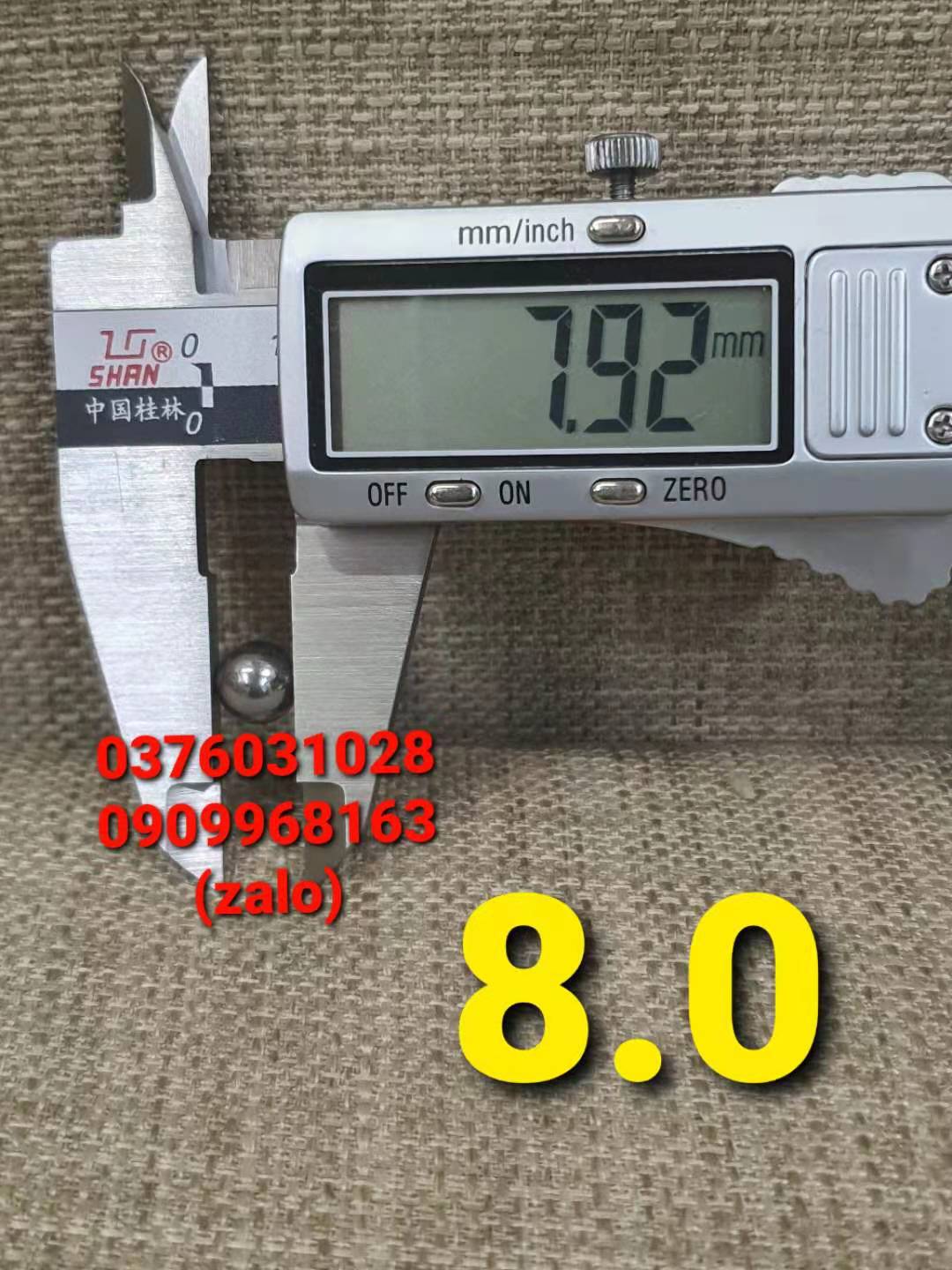 Bi sắt 8.0mm 1kg