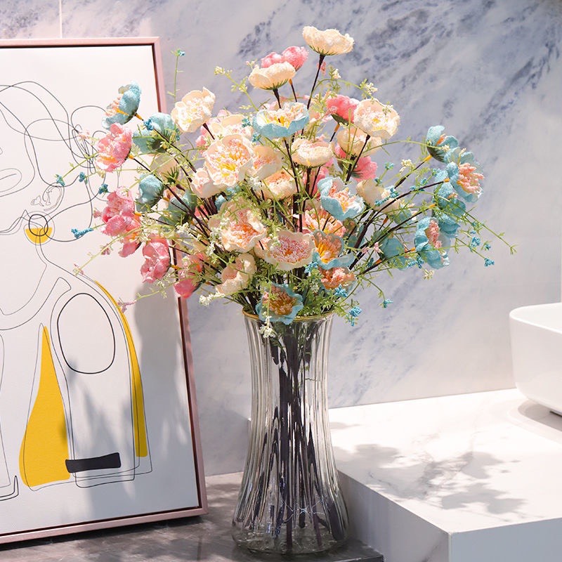  Cành Hoa Trà Gạo Cổ Giả Dài 60cm Nhiều Màu Trang Trí Cắm Lọ Hoa Để Bàn 