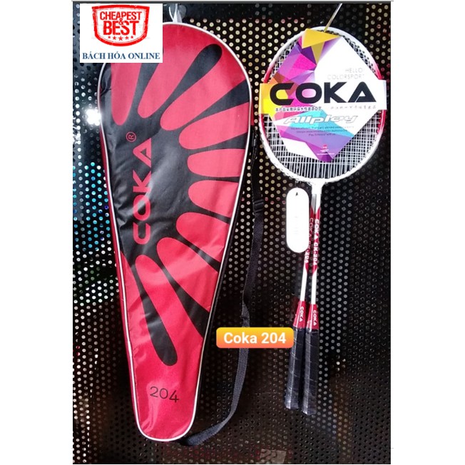Bộ vợt cầu lông coka 204