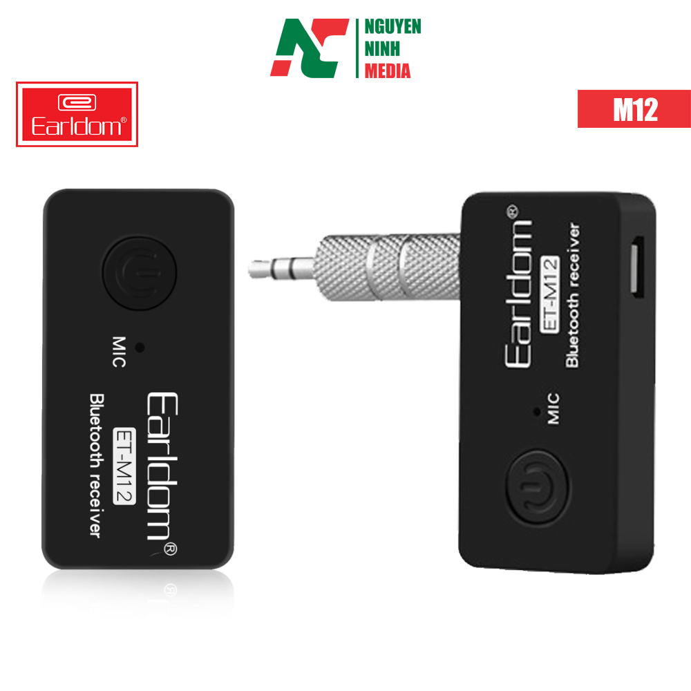Earldom Bluetooth Receiver ET-M12 - Thiết bị biến loa thường, tai nghe thường thành Bluetooth