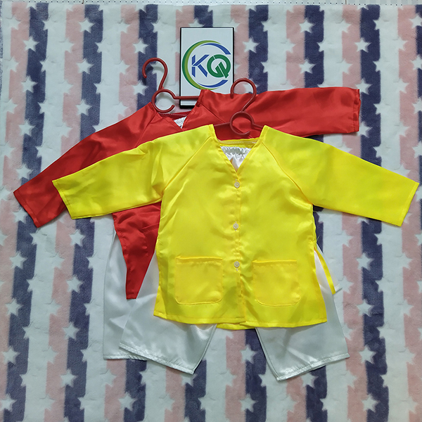[HCM]SET 2 BỘ QUẦN ÁO BÀ BA NAM BỘ CỰC ĐẸP - MÀU ĐỎ VÀ VÀNG TRƠN - VẢI PHI BÓNG