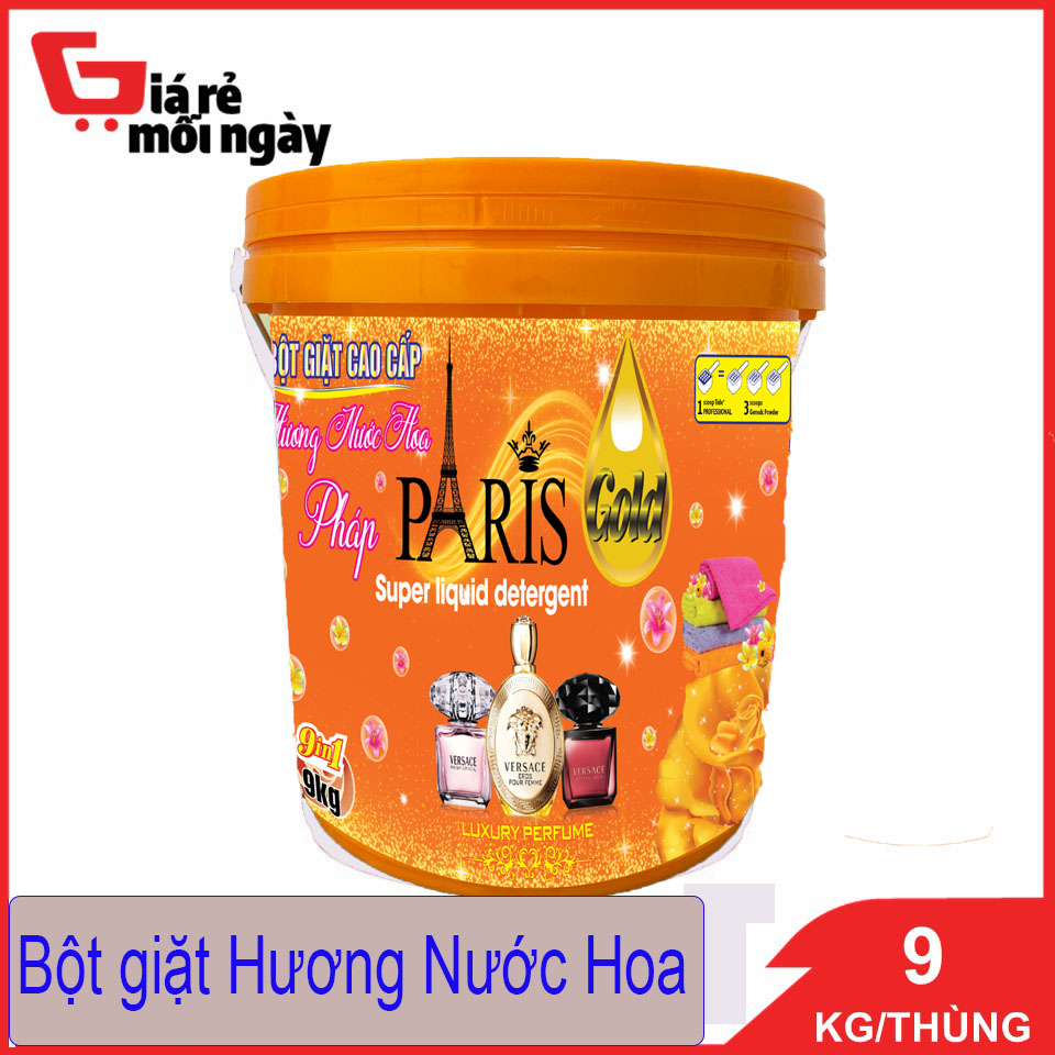 Bột Giặt Paris Hương Nước Hoa Thùng 9KG _mỹ phẩm bối bối