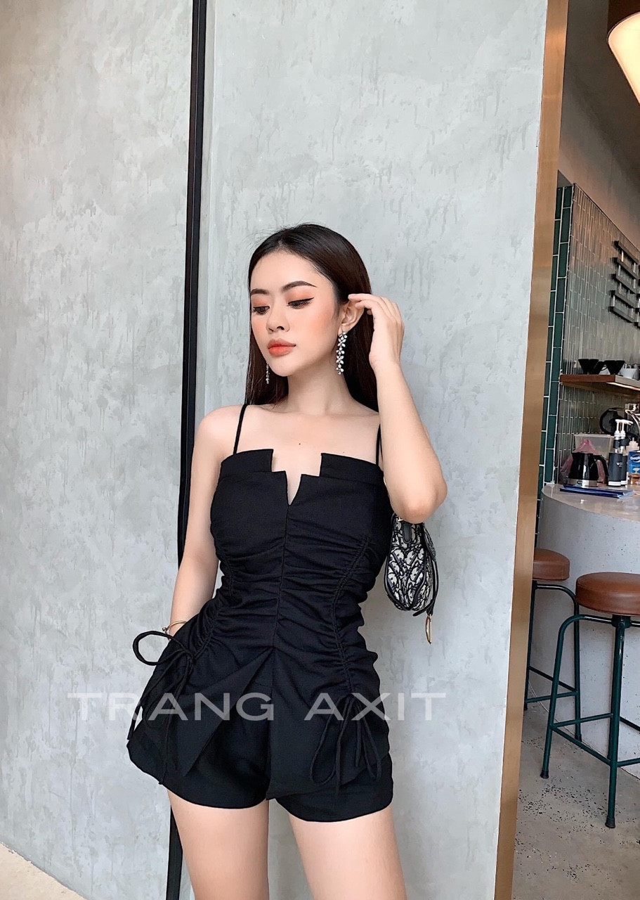 Sét bộ đùi áo 2 dây có mút ngực thời trang nữ tdd