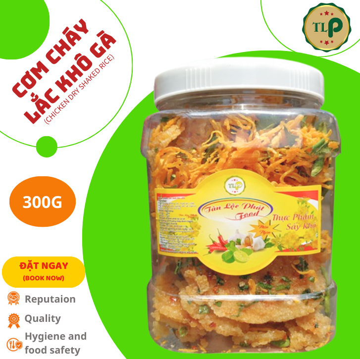 Cơm sấy lắc khô gà tân lộc phát hũ 300g