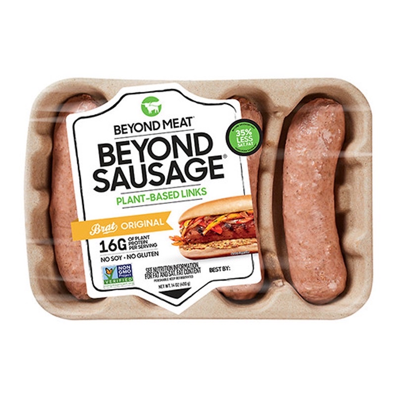 Xúc xích chay thực vật plant based beyond meat mỹ 400g