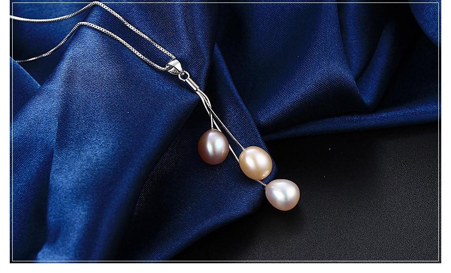 mặt dây chuyền 3 giọt ngọc trai sang trọng
