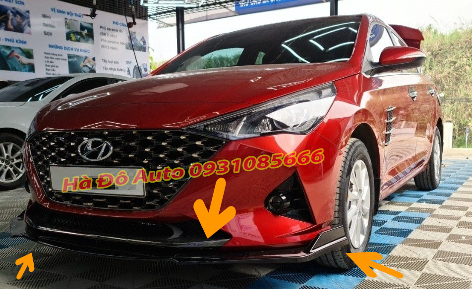Líp trước accent 2021 - độ líp trước accent 2021 - body líp trước chống đá văng accent