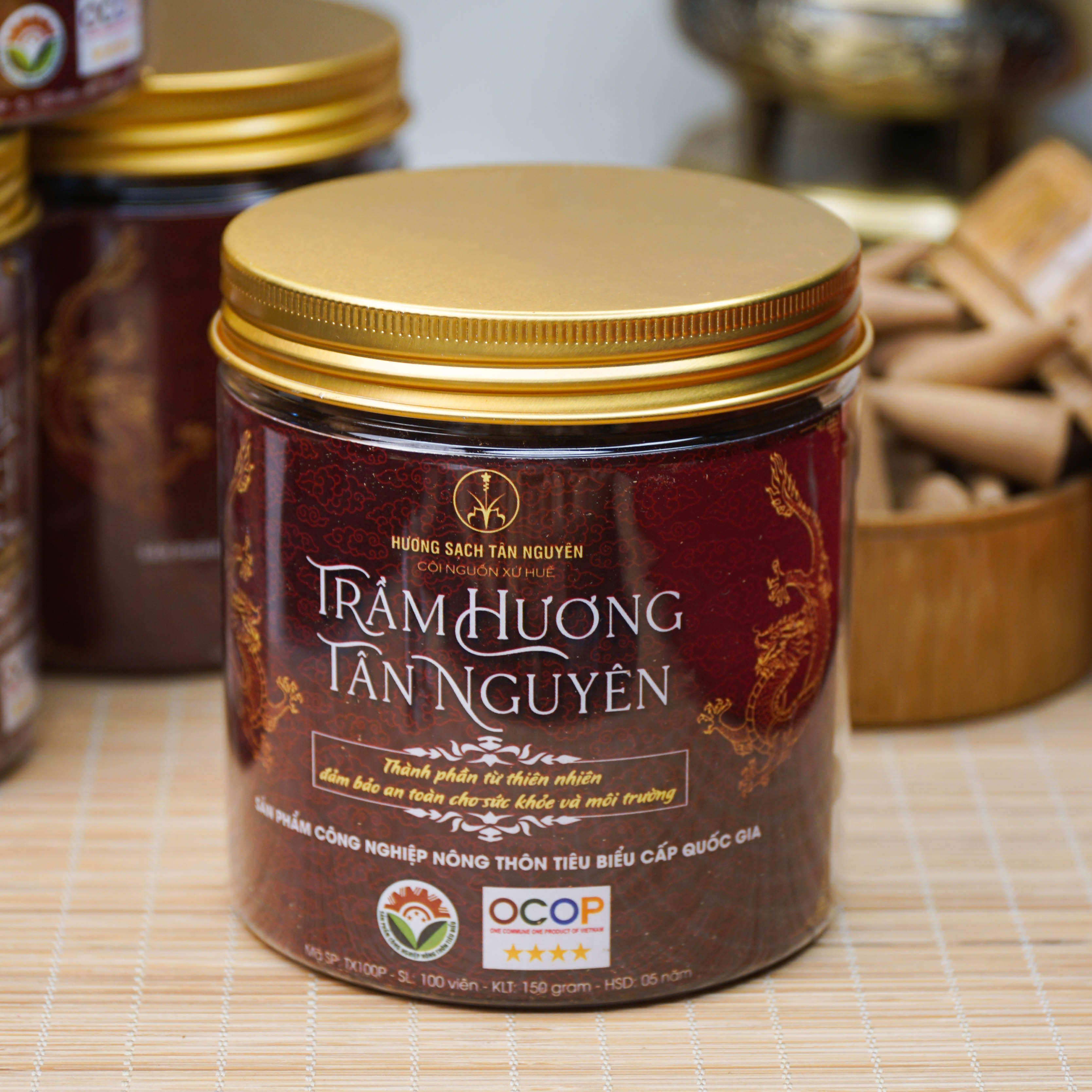 Nụ trầm Tân Nguyên, nụ trầm hương sạch, nụ trầm xông nhà mùi thơm tự nhiên dễ chịu hộp 100 viên nụ tiện lợi