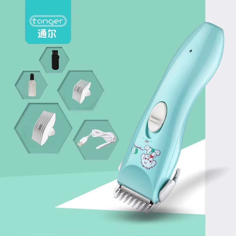 Bộ dụng cụ làm tóc cho bé - Tông đơ cắt tóc cho trẻ em tại nhà sạc điện cao cấp, Bo dung cu lam toc cho be - TOng do cat toc cho tre em tai nha sac dien cao cap