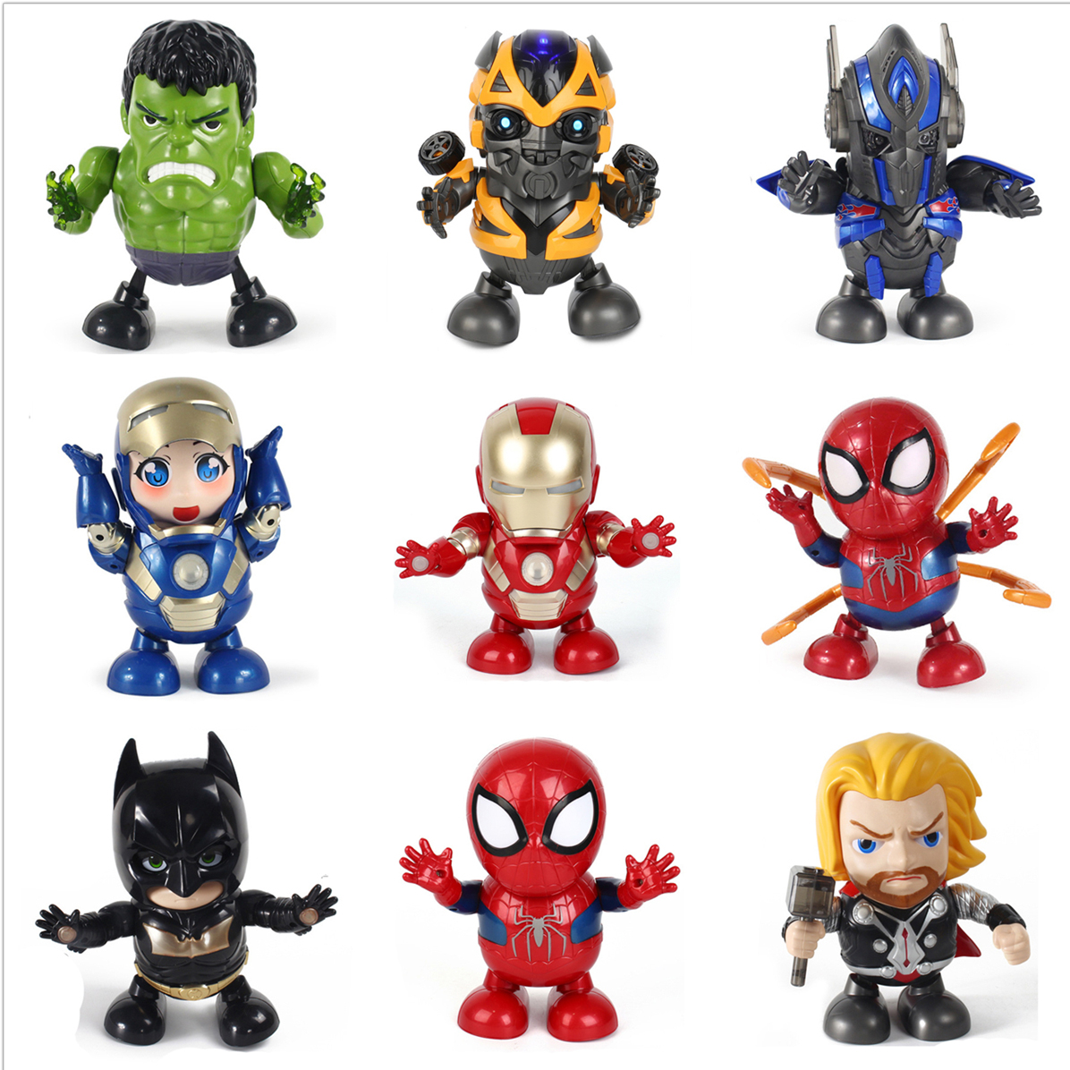 Robot nhảy múa Siêu Anh Hùng MARVEL, Spider-man, Batman, Dance Hero, Robot nhảy theo nhạc, đồ chơi siêu anh hùng cho bé.