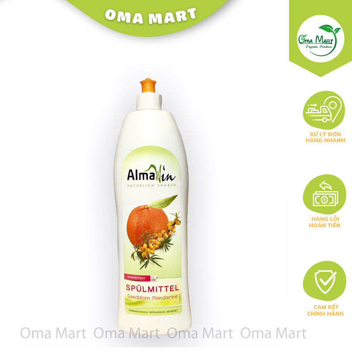 Nước Rửa Chén Hương Quýt Hữu Cơ Almawin 1lit