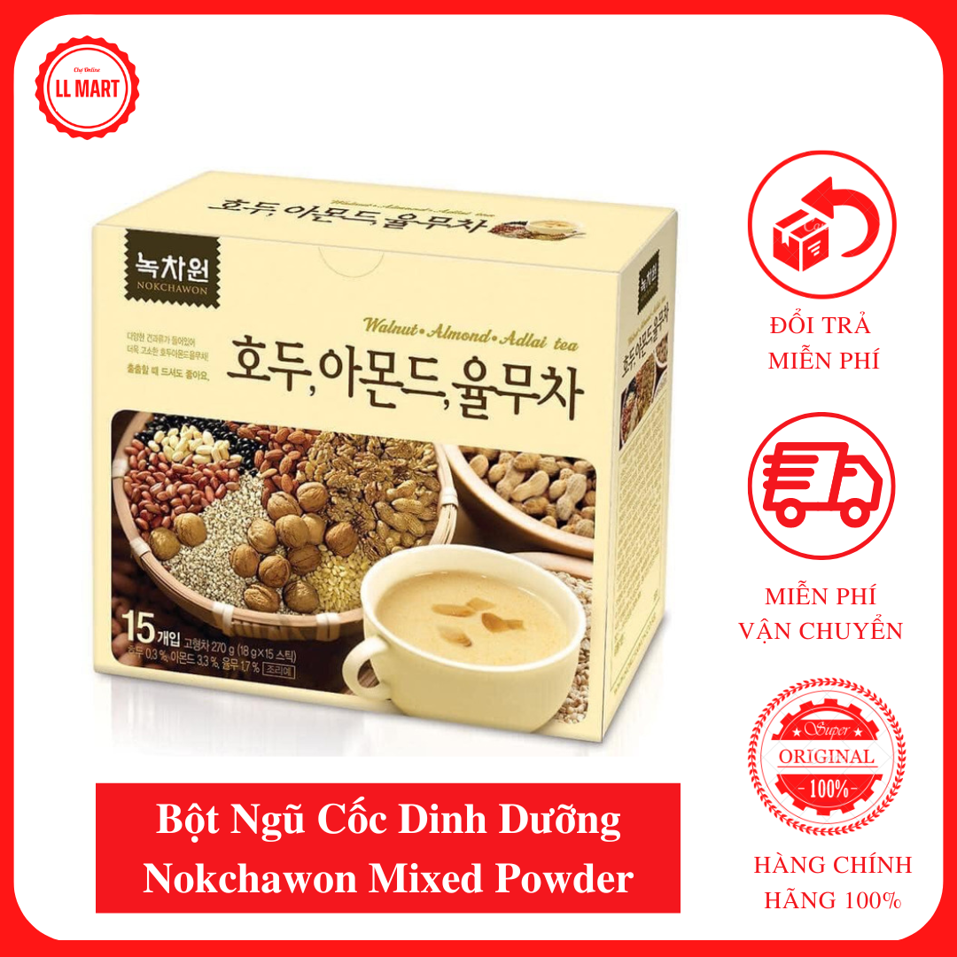 Bột ngũ cốc hàn quốc 5 loại hạt dinh dưỡng nokchawon mixed powder 270g