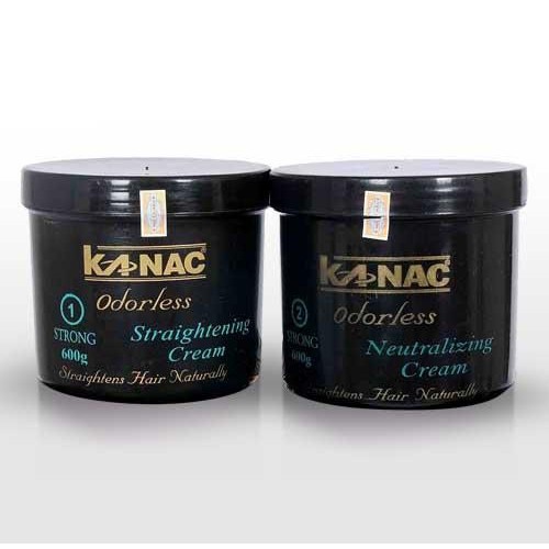 Kem duỗi Kanac ⚡ CỰC HÓT ⚡ Nhẹ mùi màu đen chữ vàng 600ml duỗi tóc thẳng tự nhiên, mềm mượt, chuyên dụng cho salon