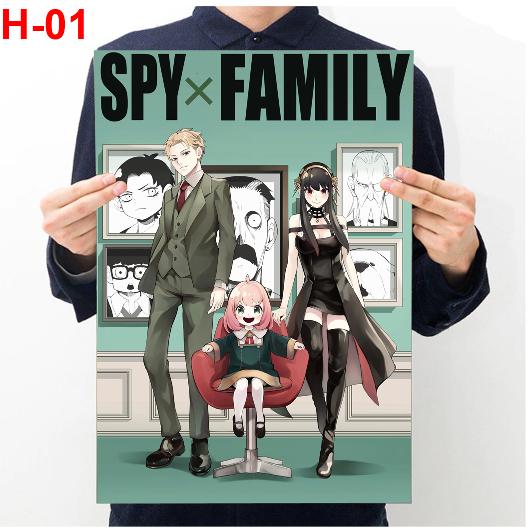 Tranh dán tường anime Spy X Family , Áp Phích anime Spy X Family, Poster anime Spy X Family (50 mẫu hình khác nhau)