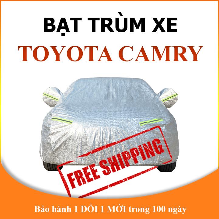 Bạt phủ xe ô tô 5 chỗ Toyota Camry cao cấp 3 lớp che nắng mưa không thấm nước bảo vệ xe chống trầy xước