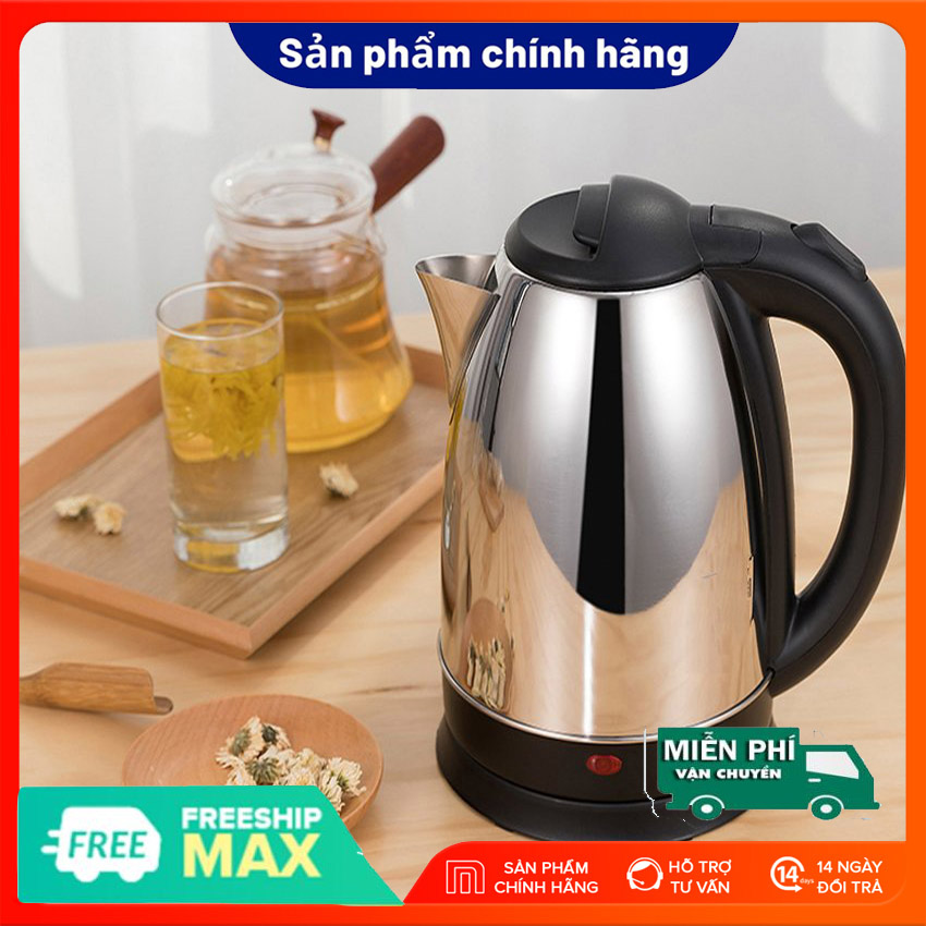 Ấm đun siêu tốc, Bình đun nước siêu tốc 1.8L - Bảo Hành 1 Năm - Ấm đun siêu tốc- An toàn cho mọi gia đình, ấm đun nước siêu tốc, âm nước siêu tốc thái lan, bình đun nước giữ nhiệt, am sieu toc giá rẻ, bình nấu nước siêu tốc, ấm điệ