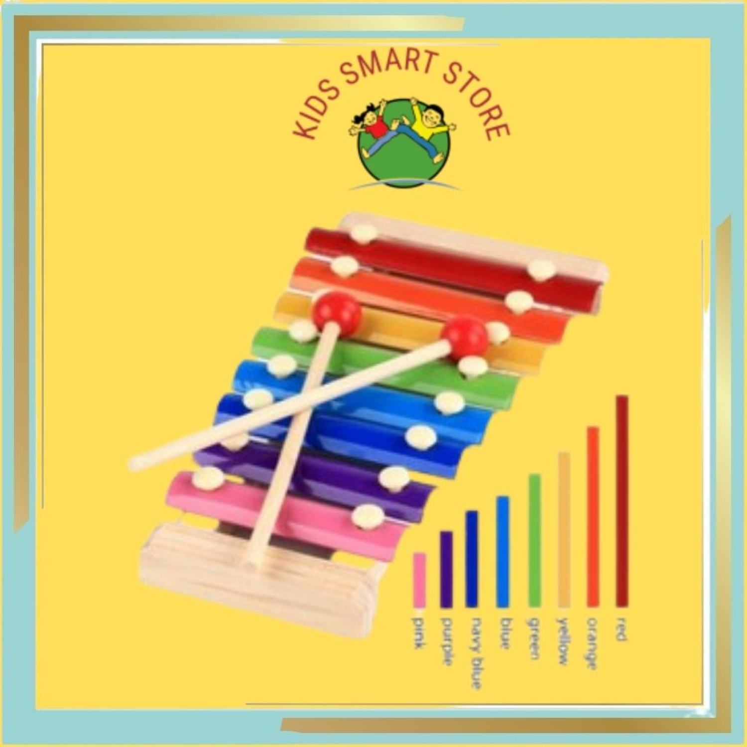 Đàn gỗ 8 âm thanh - Đồ chơi Đàn Xylophone 8 thanh giúp bé phát triển cảm quan, cảm thụ âm nhạc